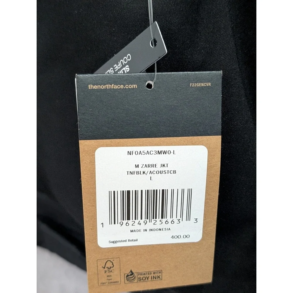 THE NORTH FACE Men Zarre Waterproof‎ Insulated Ski Jacket Blue / Black Large